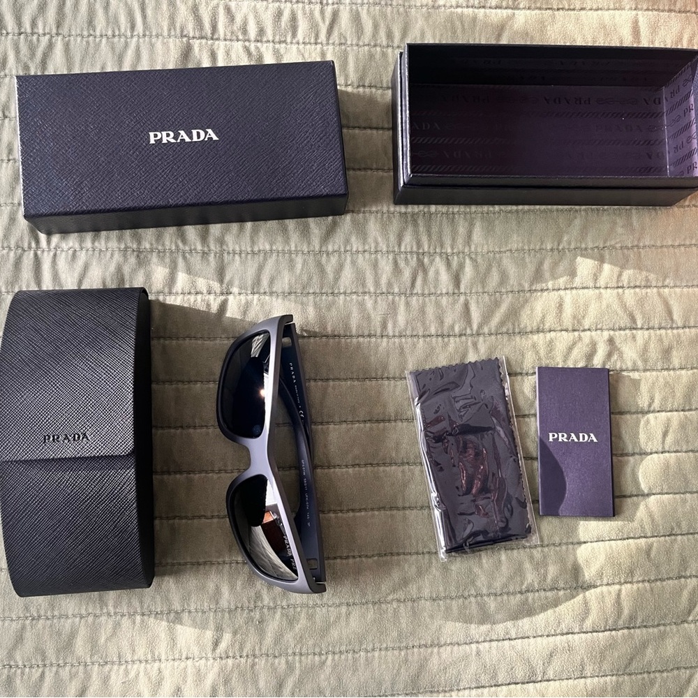 Prada Linea Rossa Black Sunglasses - Picture 3 of 6